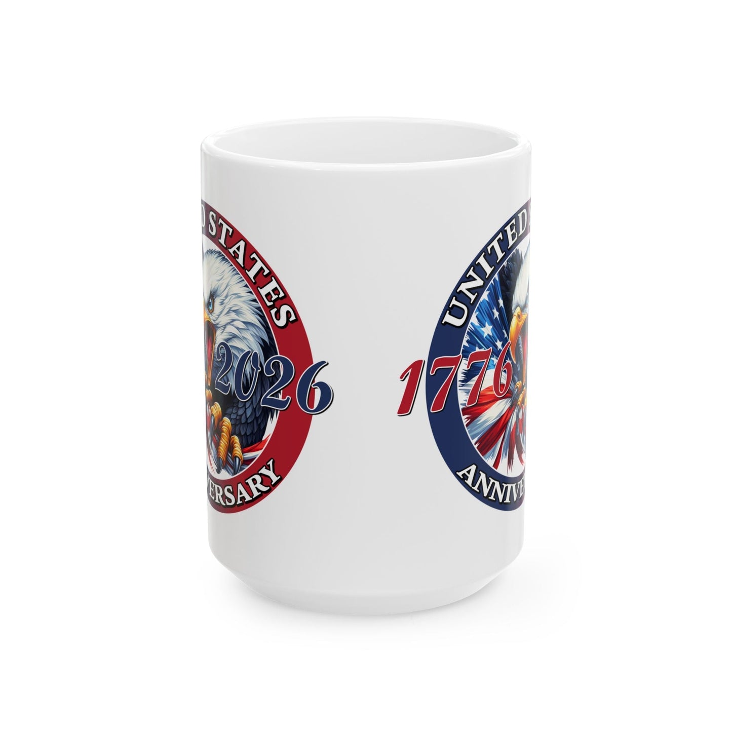 America 250th Anniversary Patriotic Eagle Mug – 1776-2026 Edition