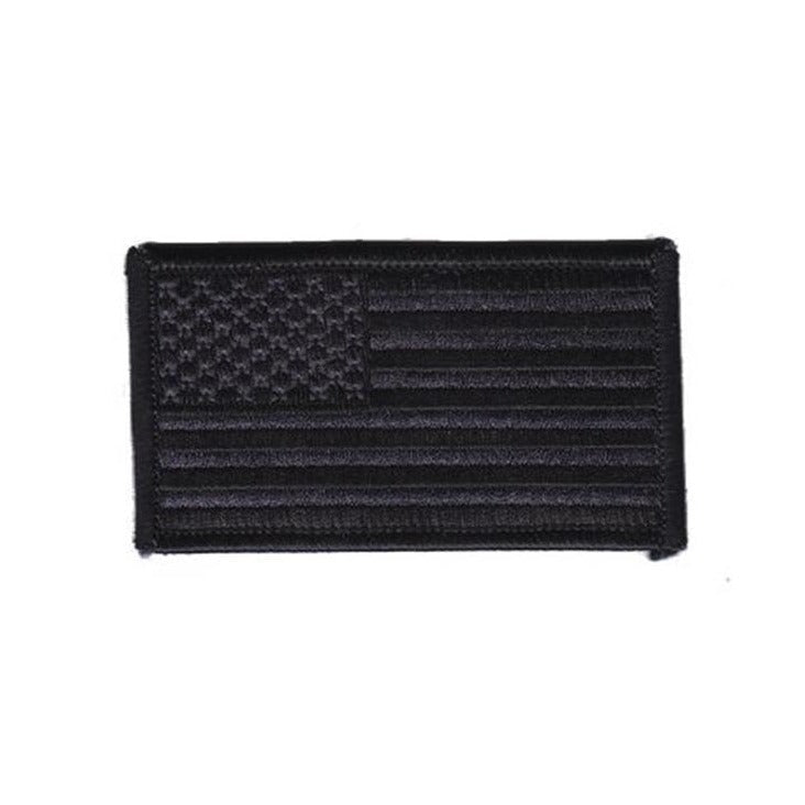 American Flag Patch FORWARD Facing - BLACK on BLACK