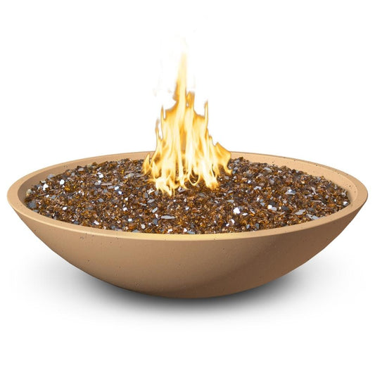 American Fyre Designs Marseille 40-Inch Round Concrete Gas Fire and Water Bowl