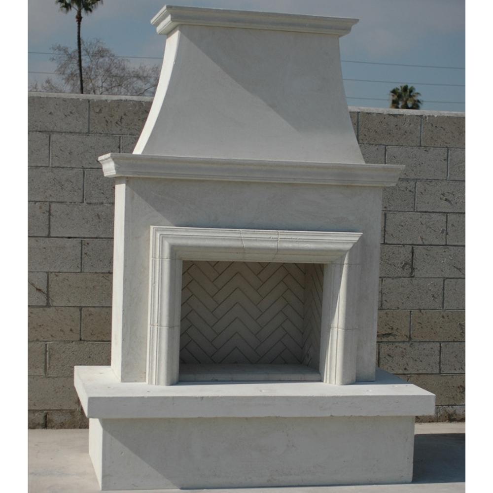 American Fyre Designs Contractor's Model 67-Inch Recessed Body and Hearth Outdoor Gas Fireplace