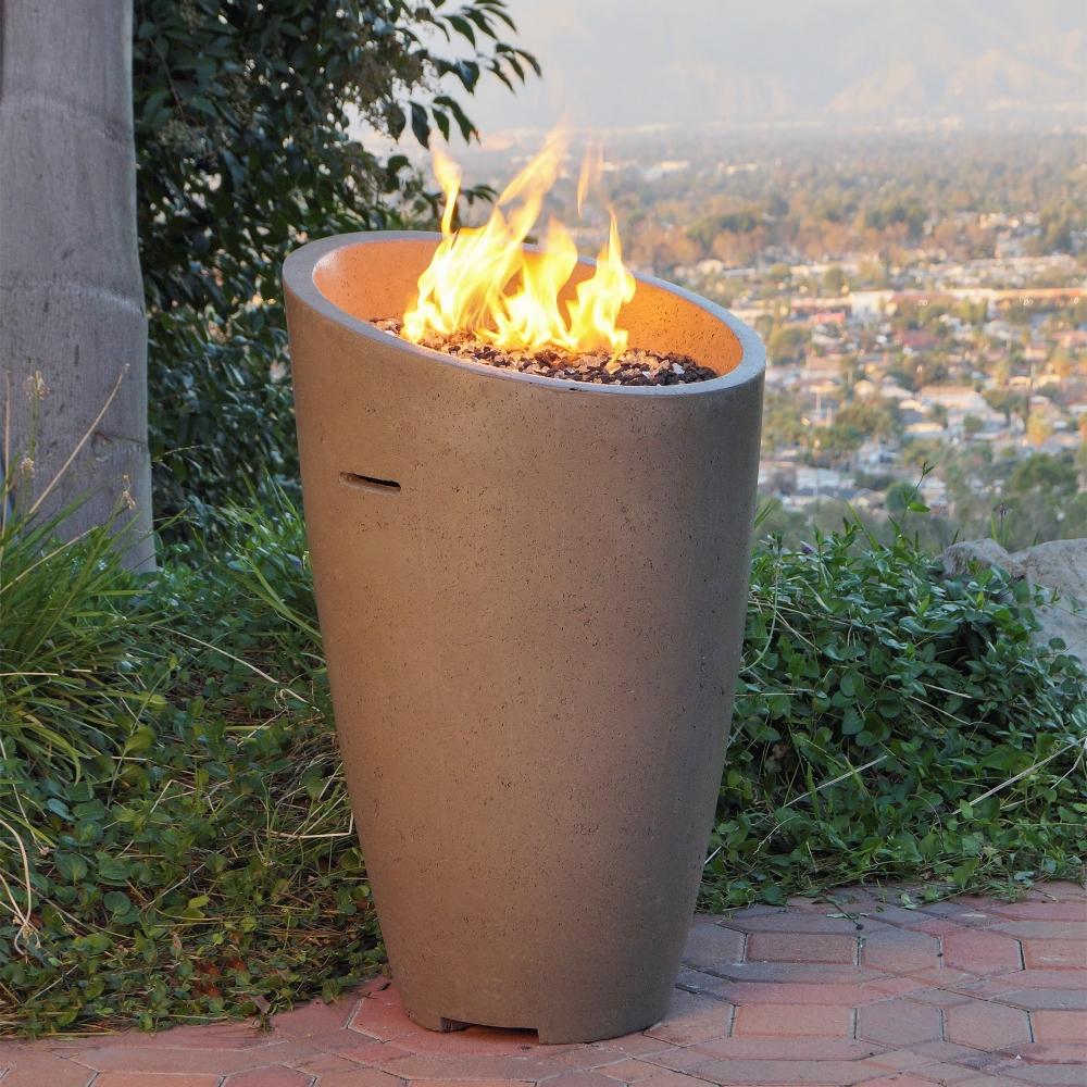 American Fyre Designs Eclipse 23-Inch Free Standing Outdoor Gas Fire Urn