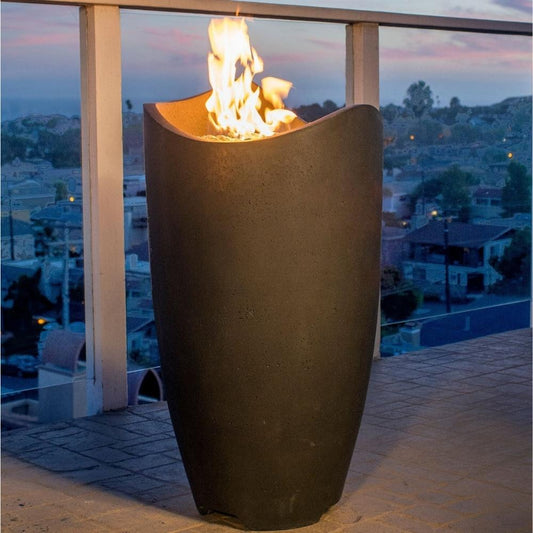 American Fyre Designs Wave 20-Inch Free Standing Outdoor Gas Fire Urn