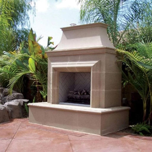 American Fyre Designs Reduced Cordova 76-Inch Recessed Hearth Outdoor Gas Fireplace
