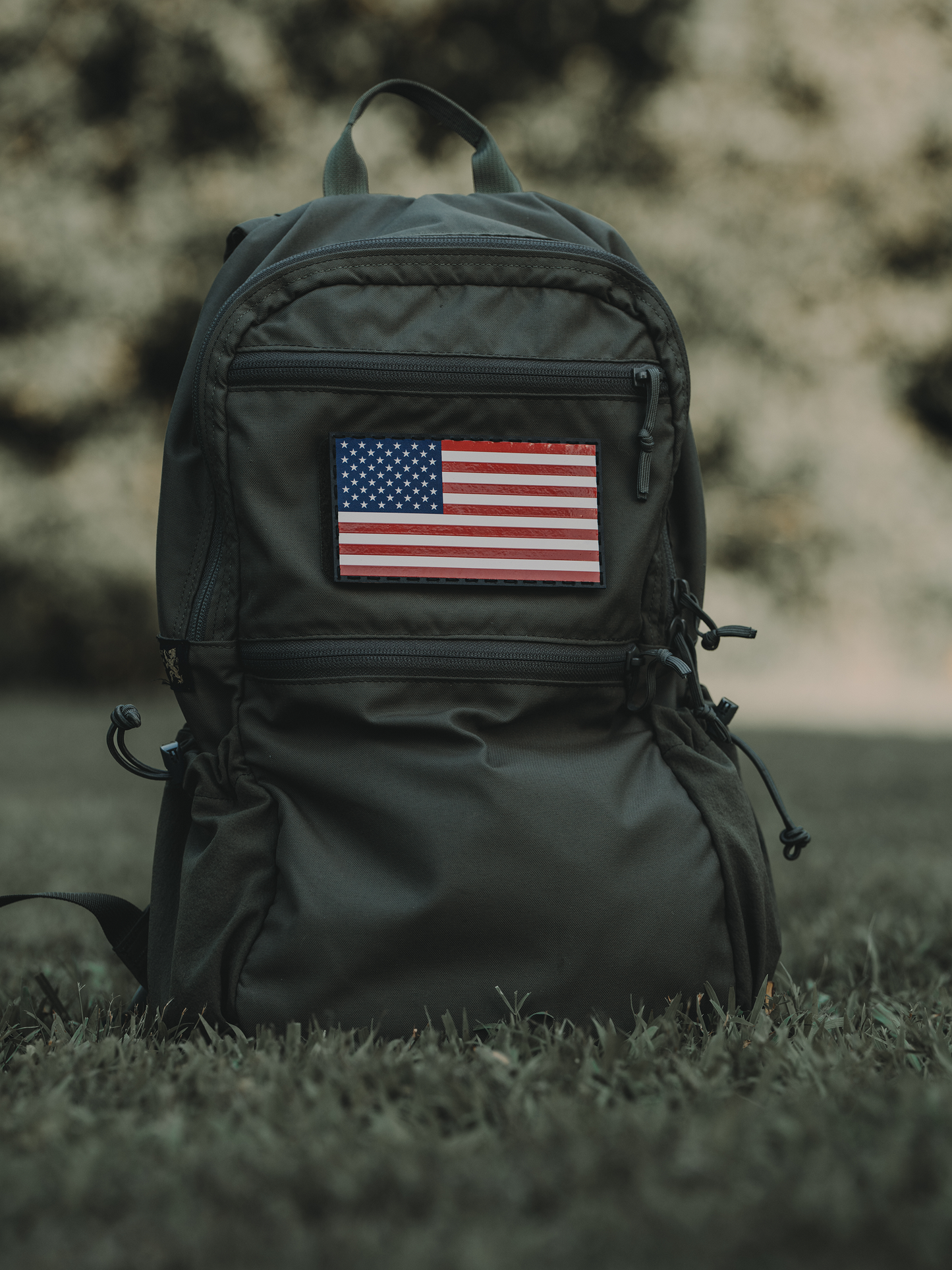 American Flag Leather Patch - UV Print