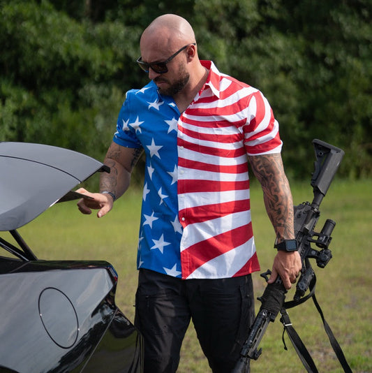 American Flag Button-up