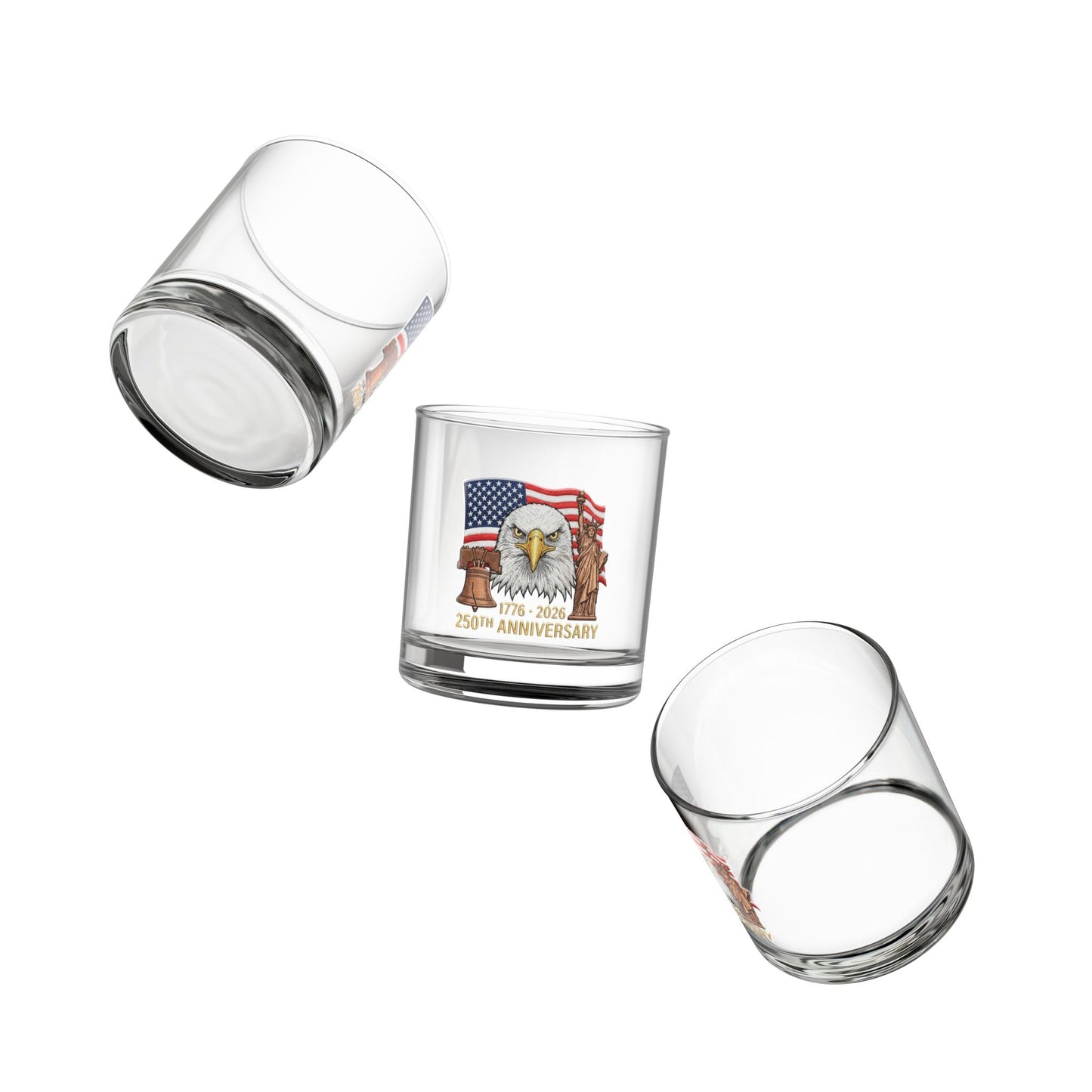 America’s 250th Anniversary Heritage Rocks Glass – 1776–2026 Edition