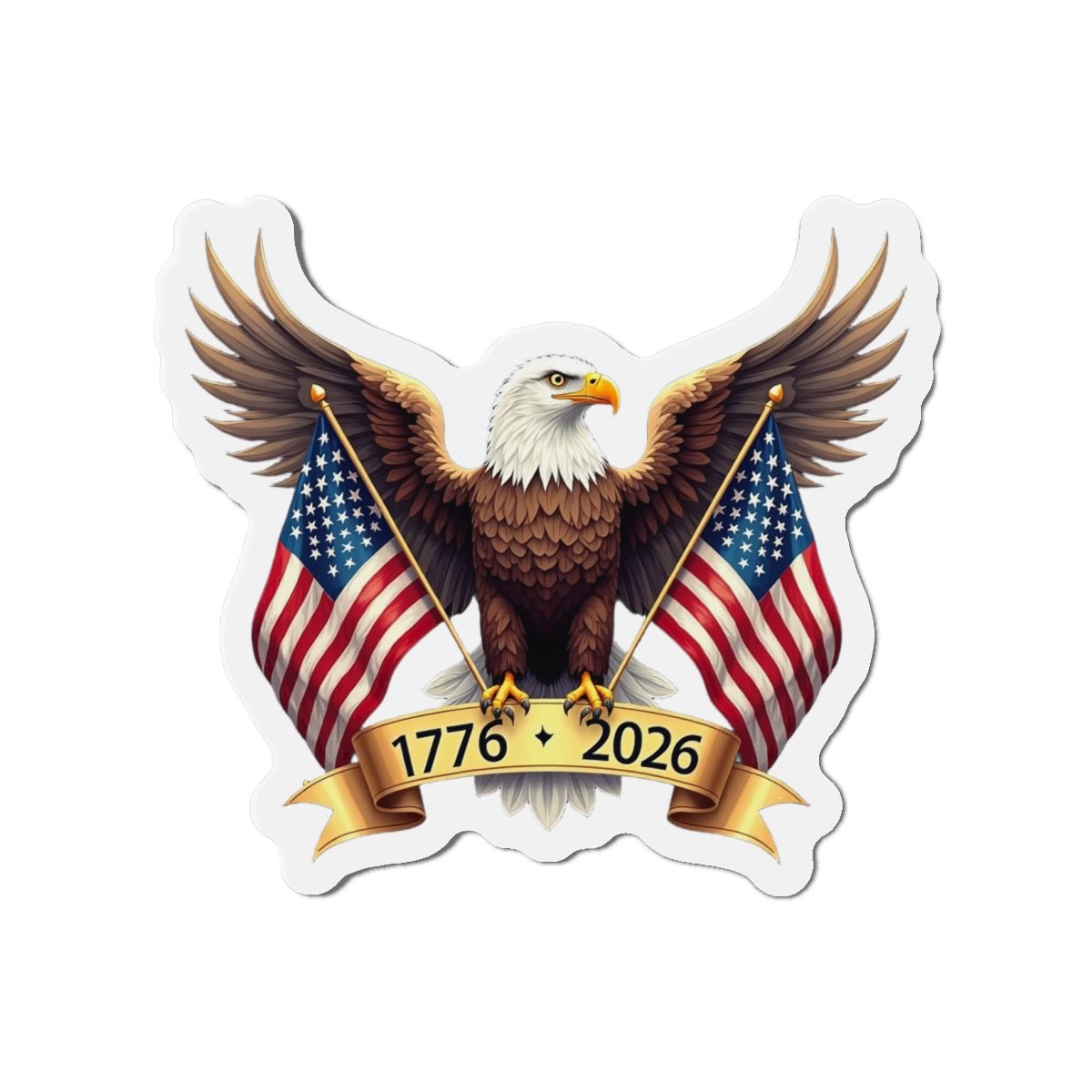 America’s 250th Anniversary “Wings of Freedom” Die-Cut Magnet – 1776–2026 Edition