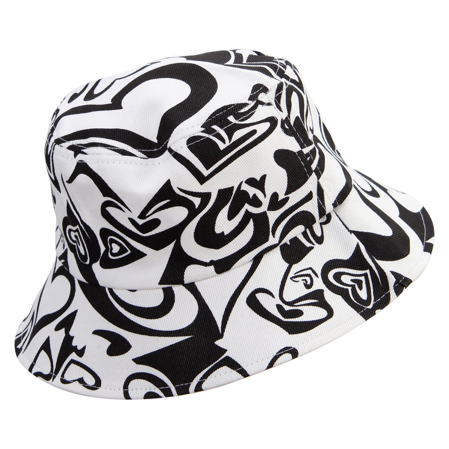 Women's Heart Design Bucket Hat