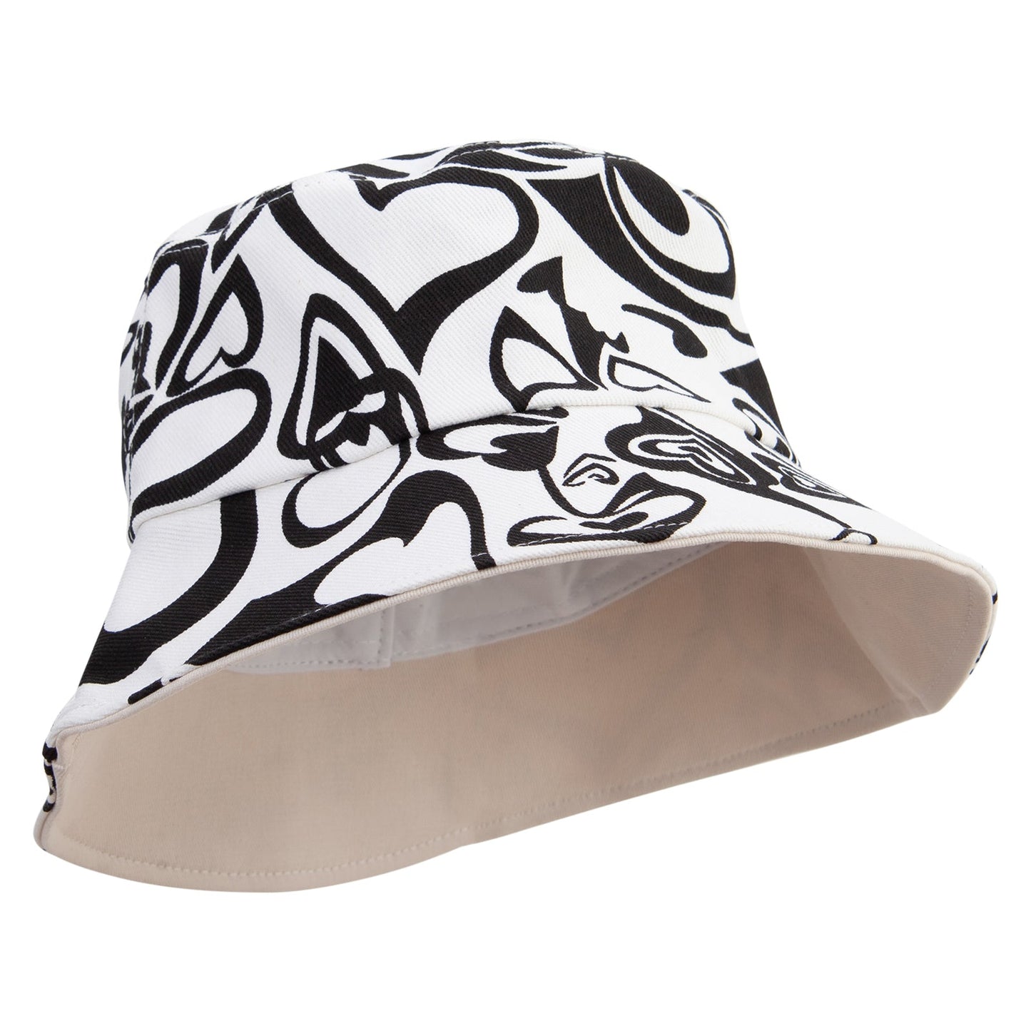 Women's Heart Design Bucket Hat