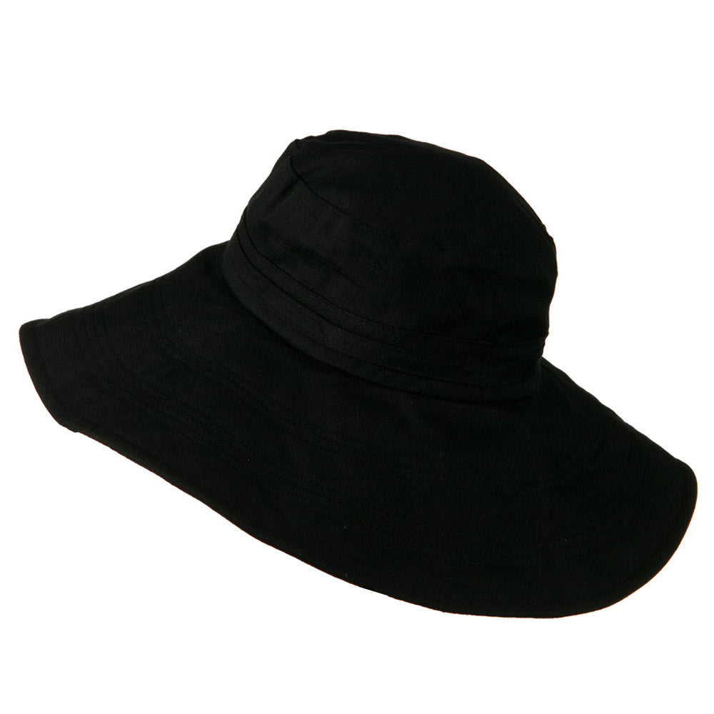 Big Size Ladies Linen Wide Brim Hat