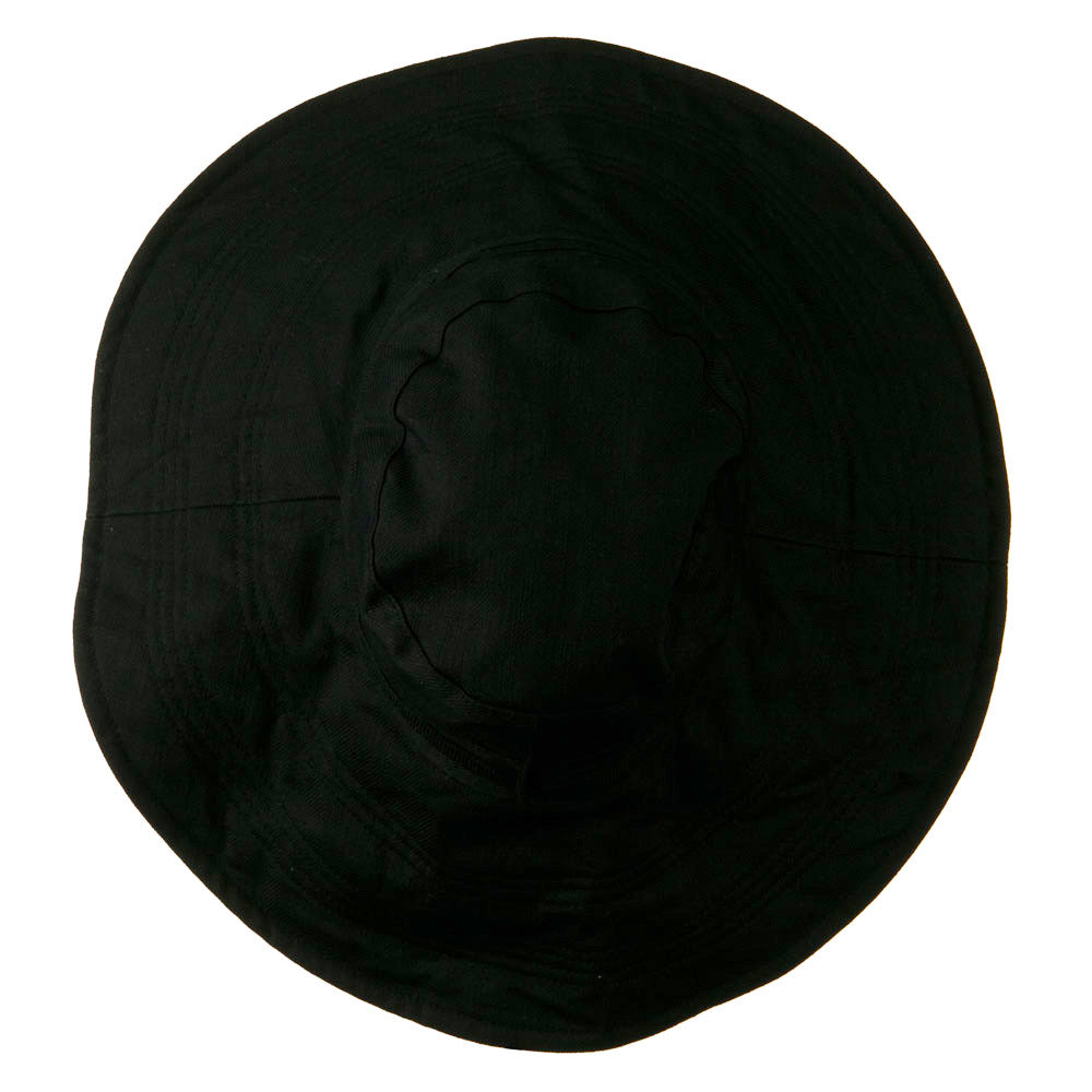 Big Size Ladies Linen Wide Brim Hat