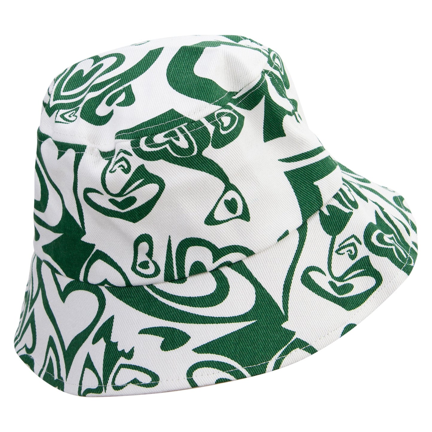 Women's Heart Design Bucket Hat