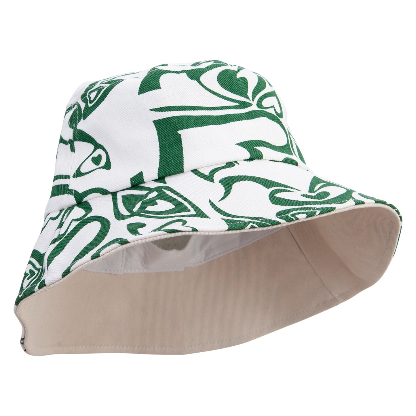 Women's Heart Design Bucket Hat