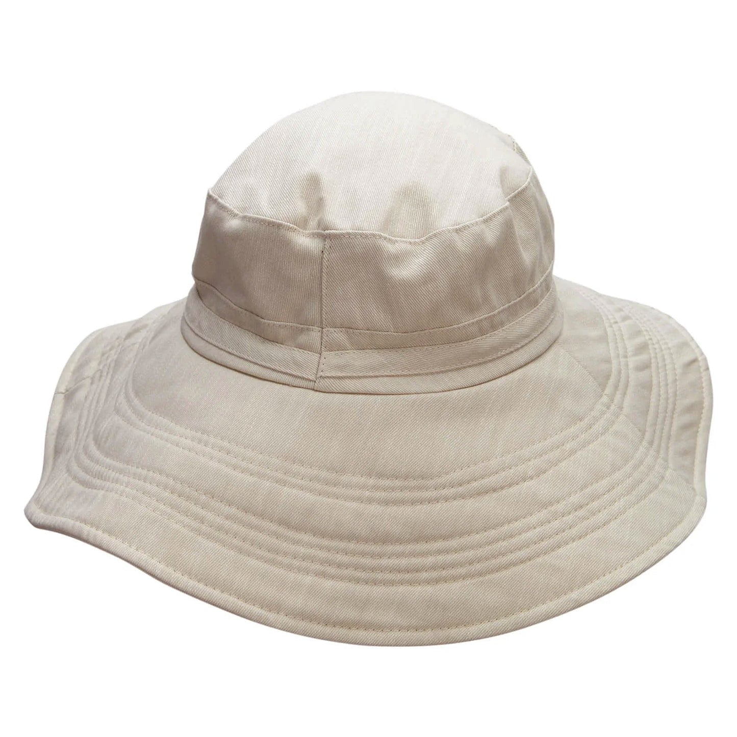 Big Size Ladies Linen Wide Brim Hat