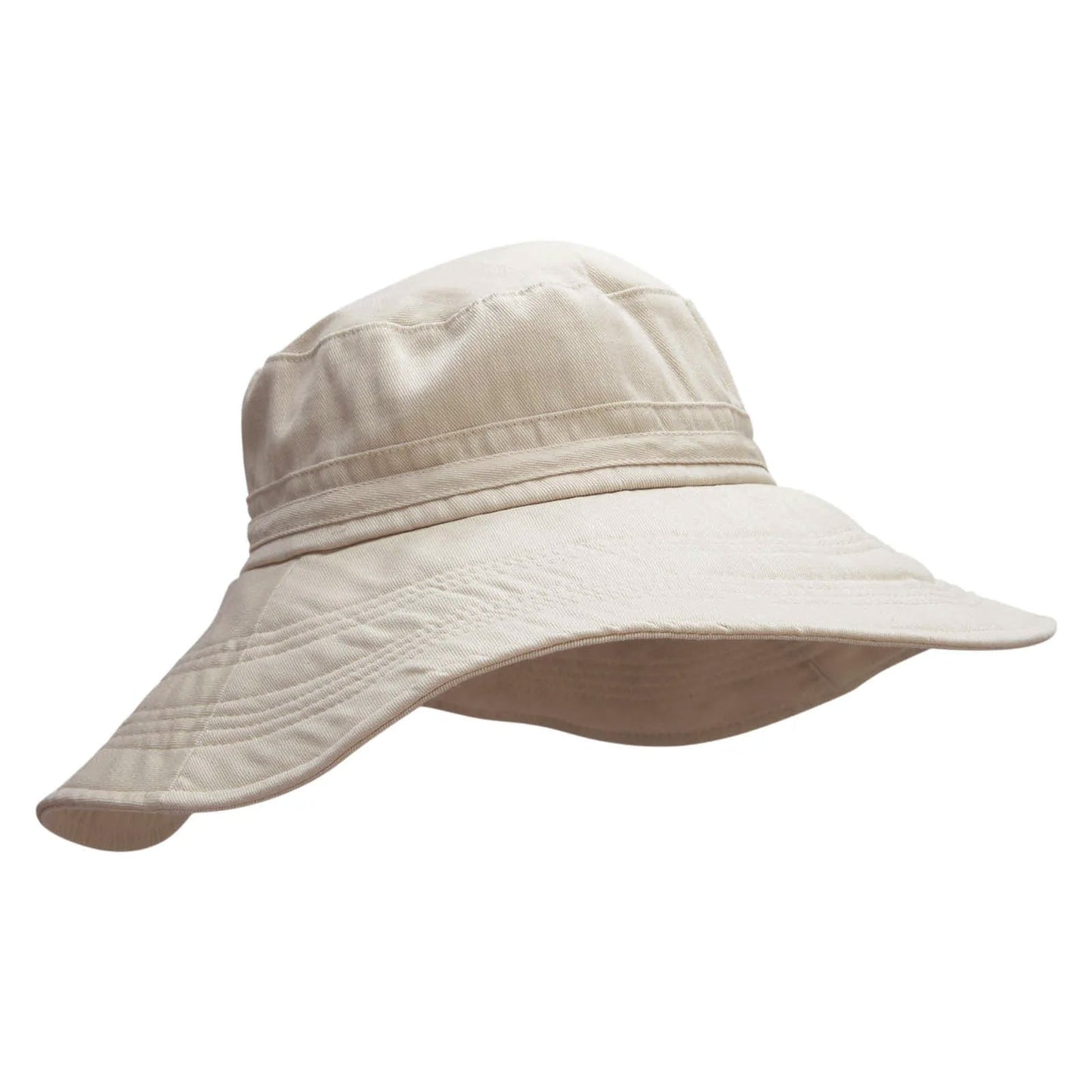 Big Size Ladies Linen Wide Brim Hat