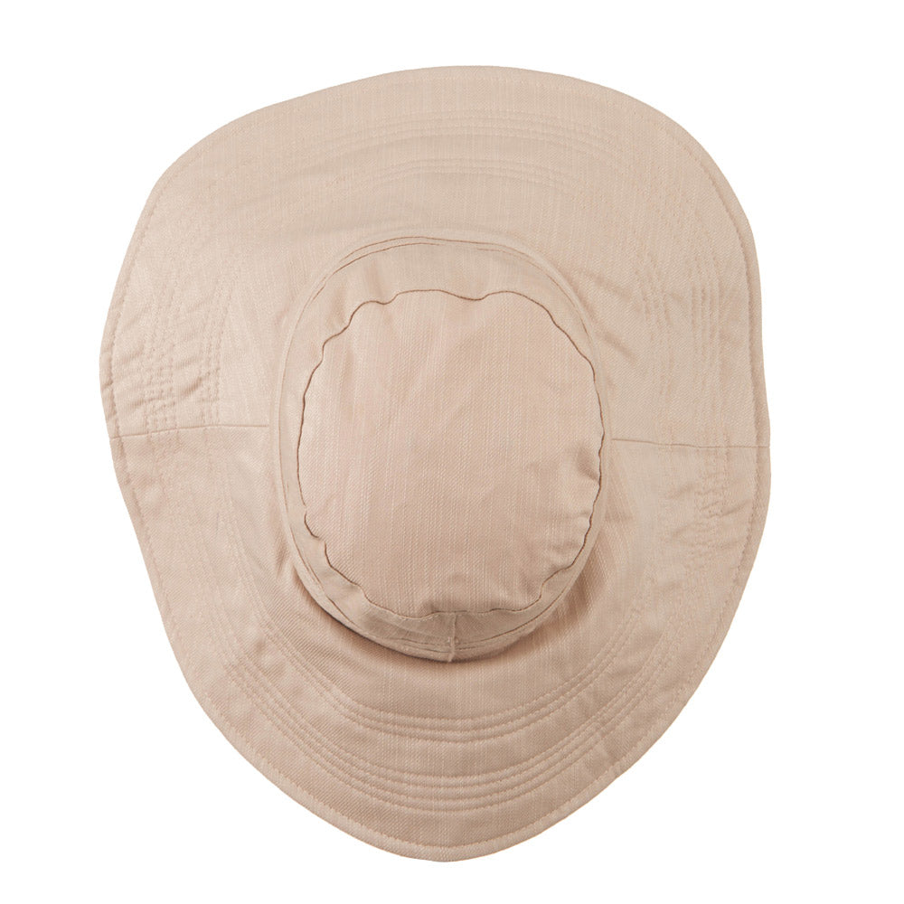 Big Size Ladies Linen Wide Brim Hat