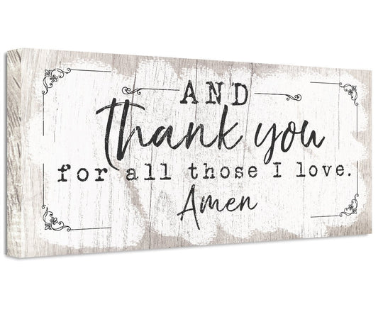 And Thank You For - Canvas