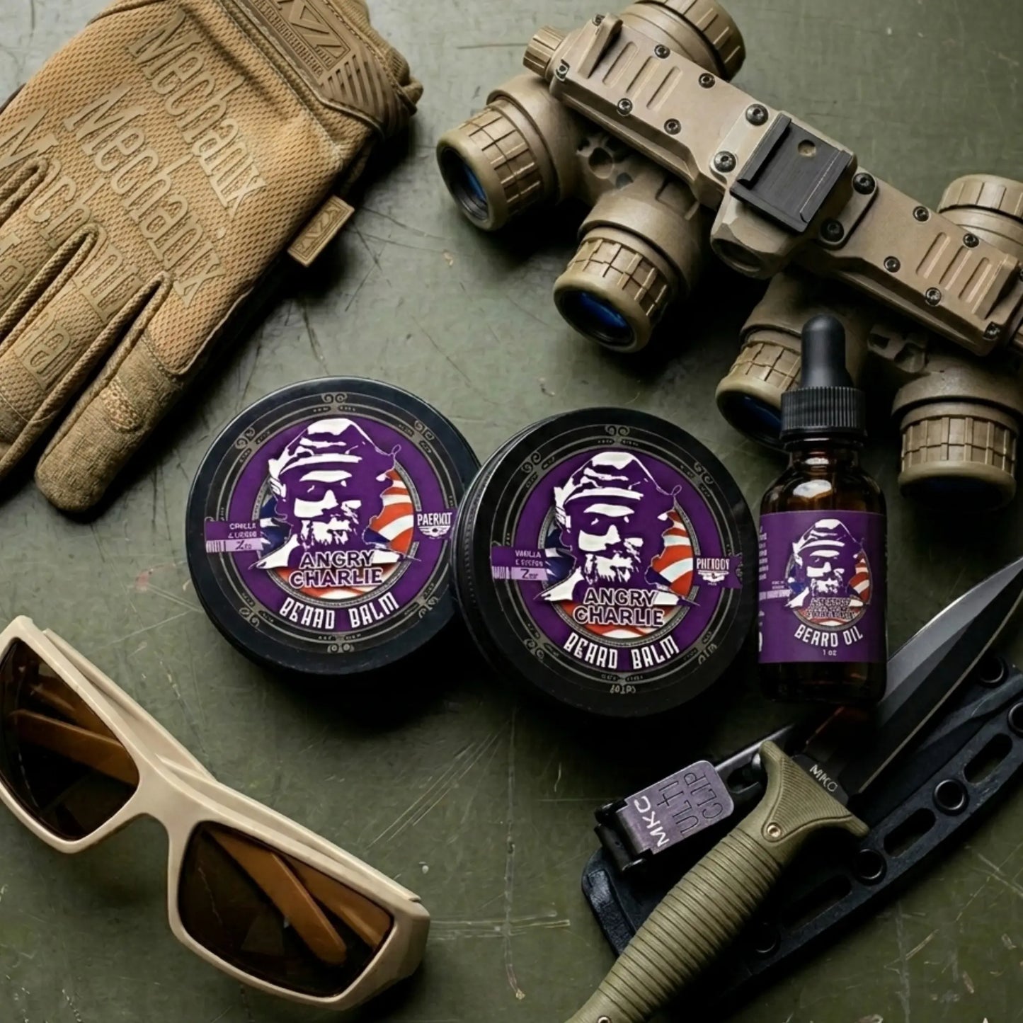 Angry Charlie 2oz Beard Balm Vanilla and Cedarwood Cologne
