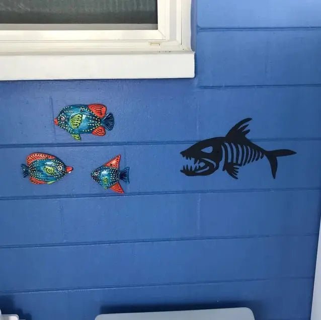 Skeleton Fish Bonefish Metal Wall Décor