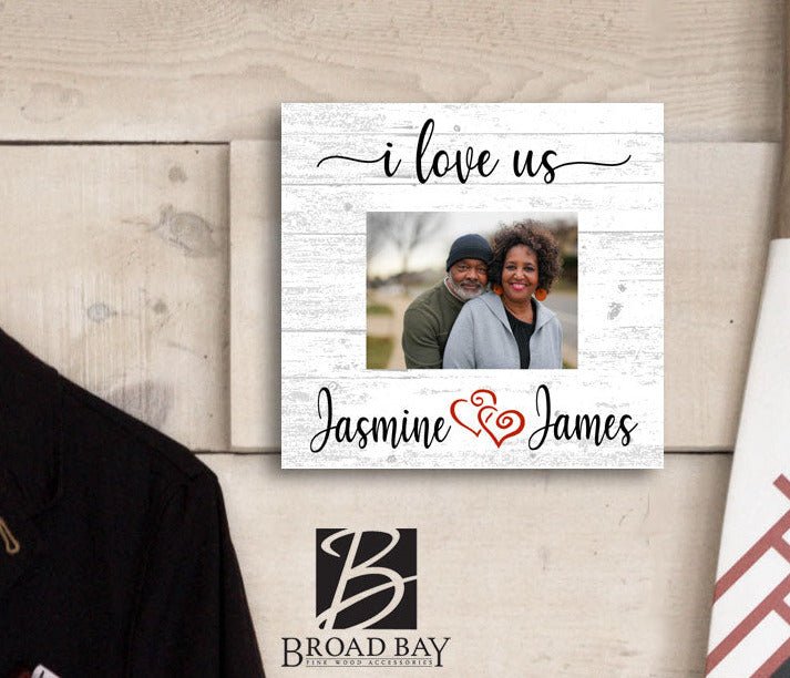 Anniversary Gift With Picture - UPLOAD PHOTO - I Love Us Personalized Frame Alternative