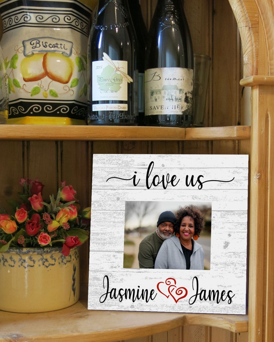 Anniversary Gift With Picture - UPLOAD PHOTO - I Love Us Personalized Frame Alternative