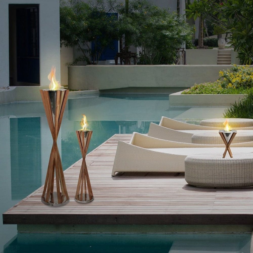 Anywhere Fireplace Southampton Teak 14-Inch Gel Torch