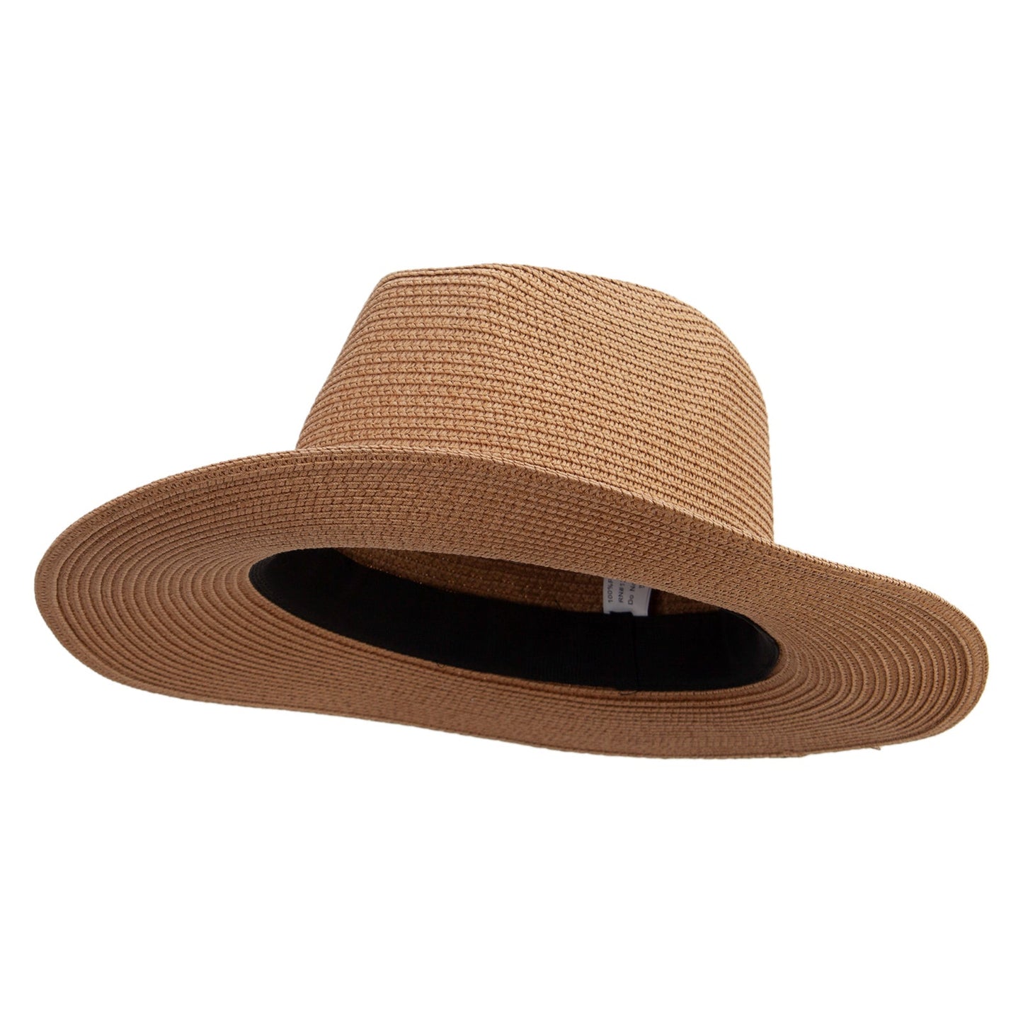 Women's 3" Brim Braided Fedora Hat