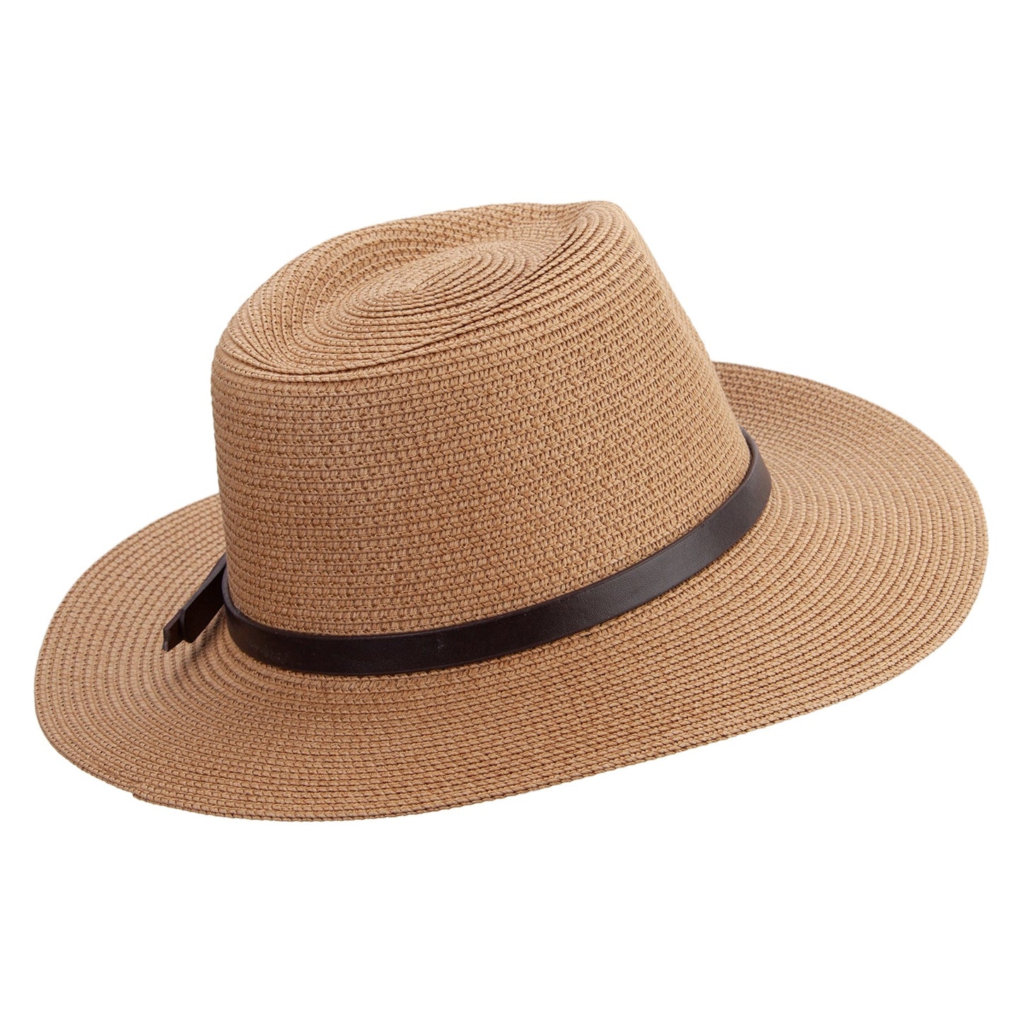 Women's 3" Brim Braided Fedora Hat