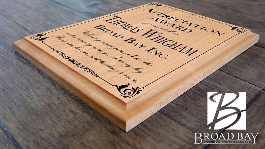 Appreciation Award Plaque – Personalized Recognition Gift with Custom Name, Title & Message