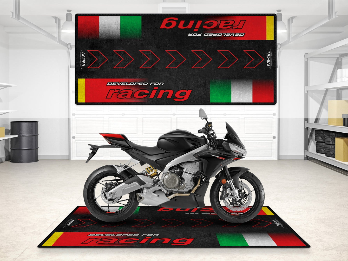 MPM Motorcycle Mat for italian Sportbike, Naked, Adventure Motorcycle - MM7219