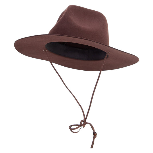 Unisex 3" Stiff Felt 3.25" Brim Fedora