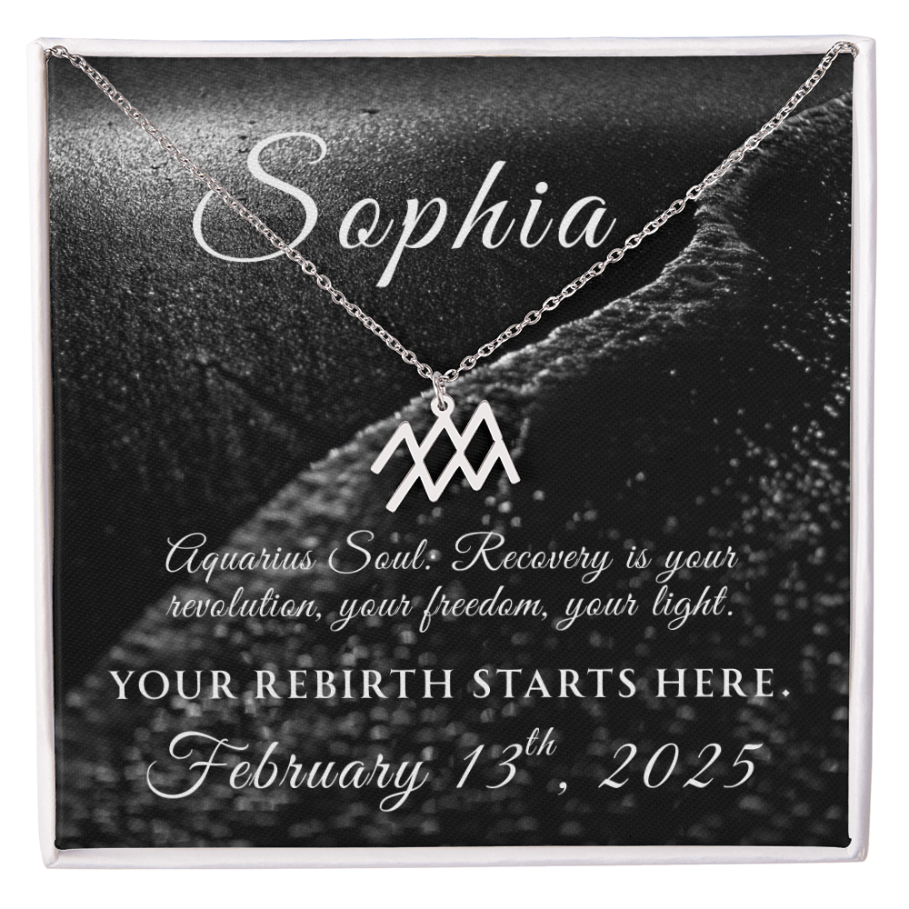 Custom Zodiac Recovery Necklace | Inspiring Sobriety