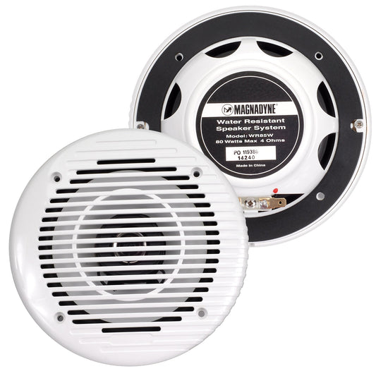 AquaVibe WR85W-PAIR | Marine Water-Resistant 6 1/2" 2-Way Speakers | Sold as a Pair