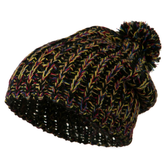 Woman's Acrylic Rainbow Beanie