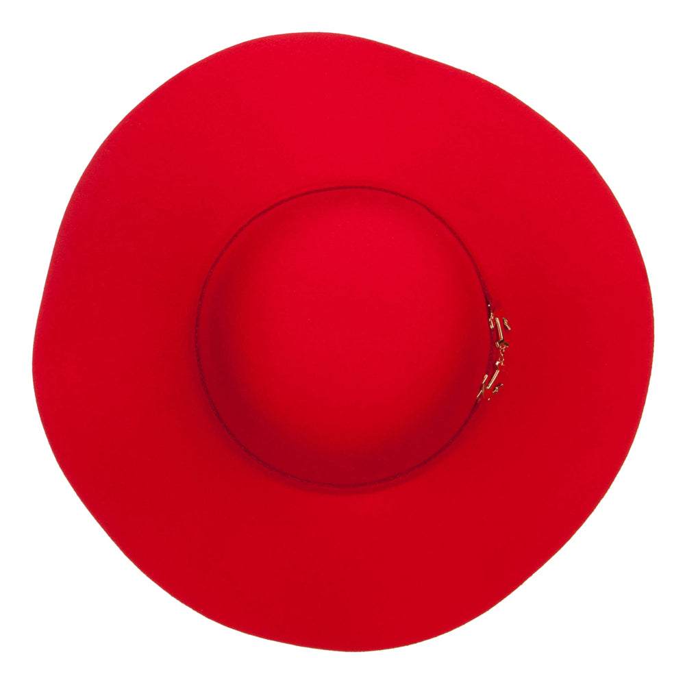 Poly Faux Felt Anchor Buckle Hat