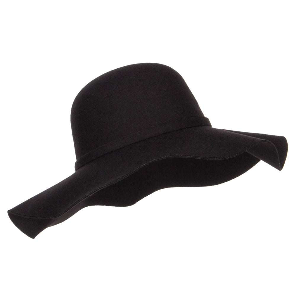 Poly Faux Felt Anchor Buckle Hat