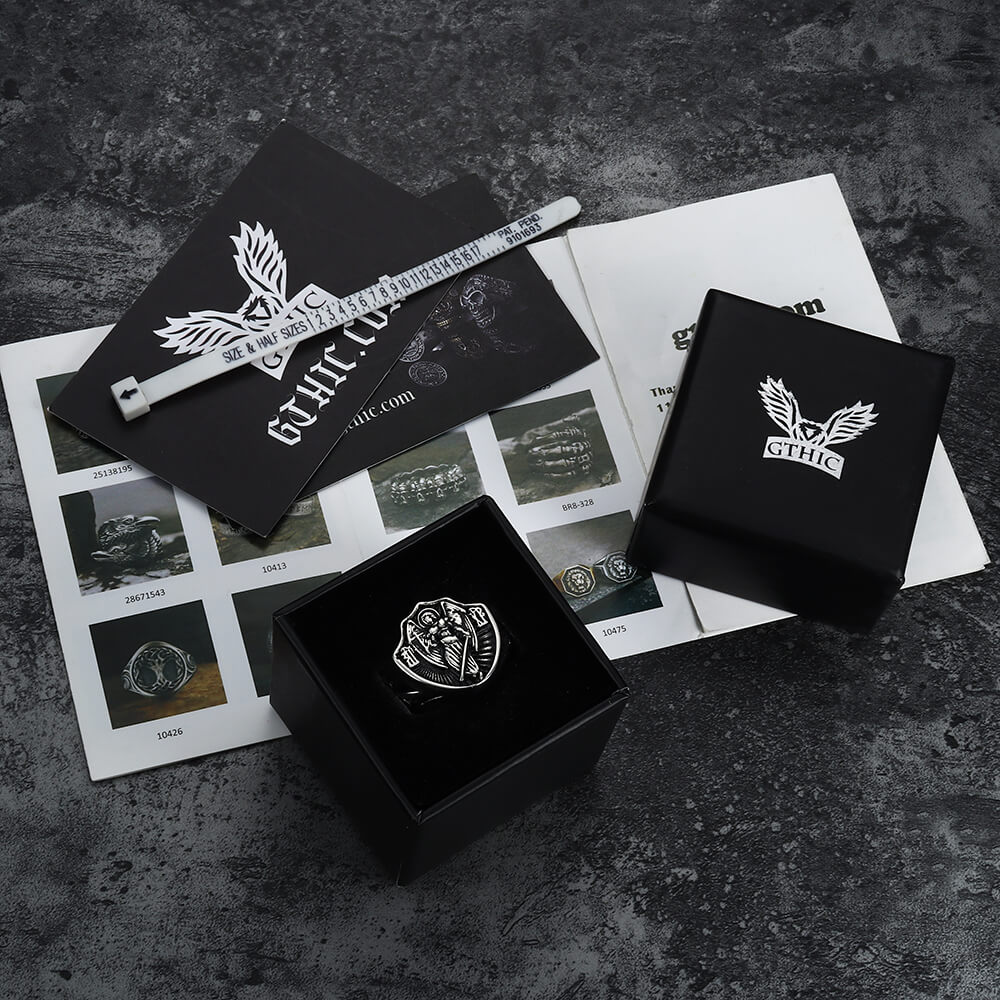 Archangel Guardian Stainless Steel Ring