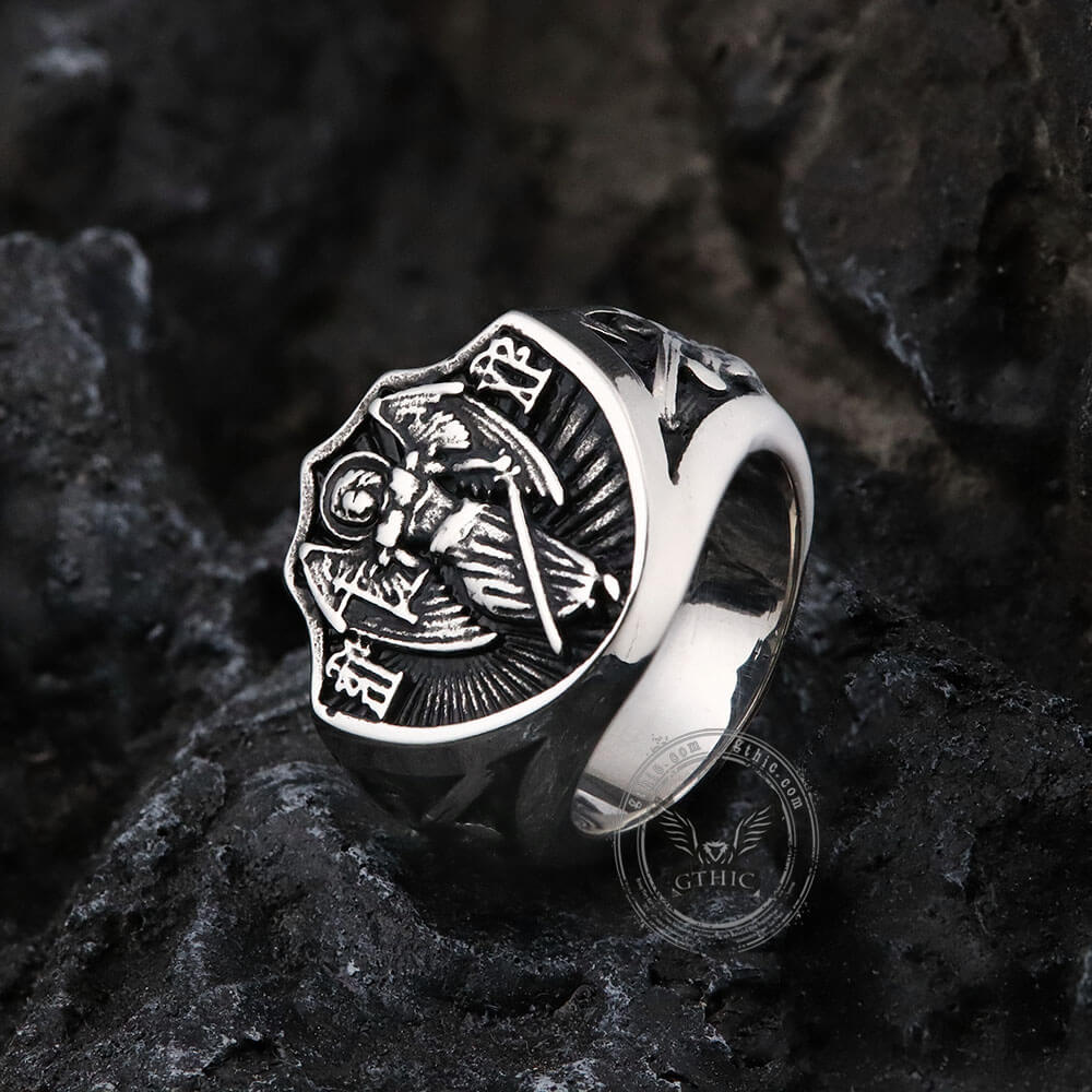 Archangel Guardian Stainless Steel Ring