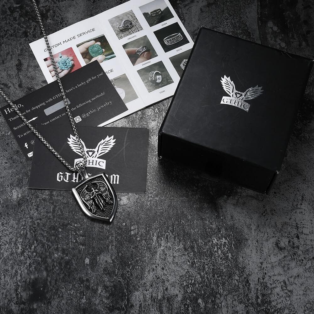 Archangel Saint Michael Sword Stainless Steel Pendant
