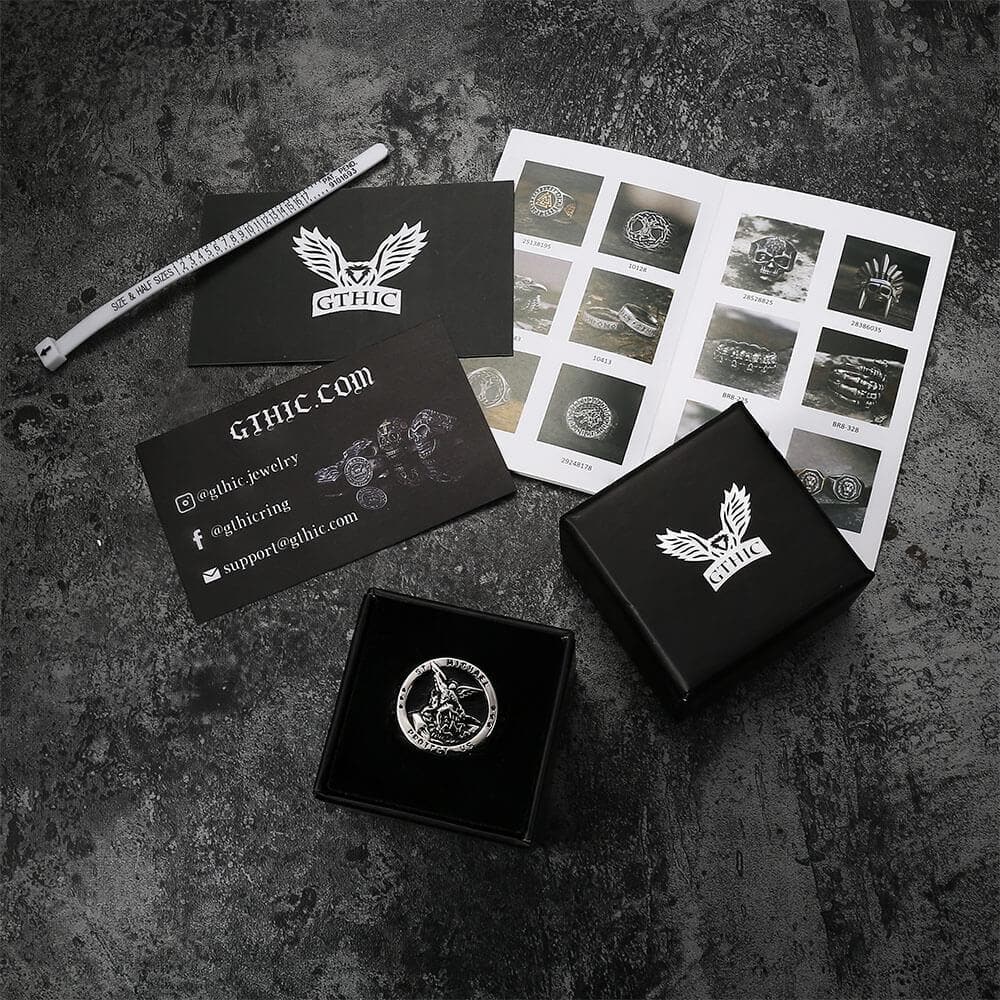 Archangel Saint Michael Stainless Steel Ring