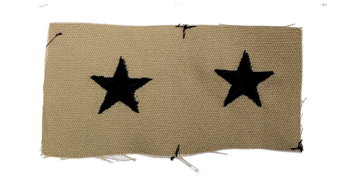 Vintage U.S. Army Rank Insignia - DESERT - 1 PAIR Sew-on - CLOSEOUT!