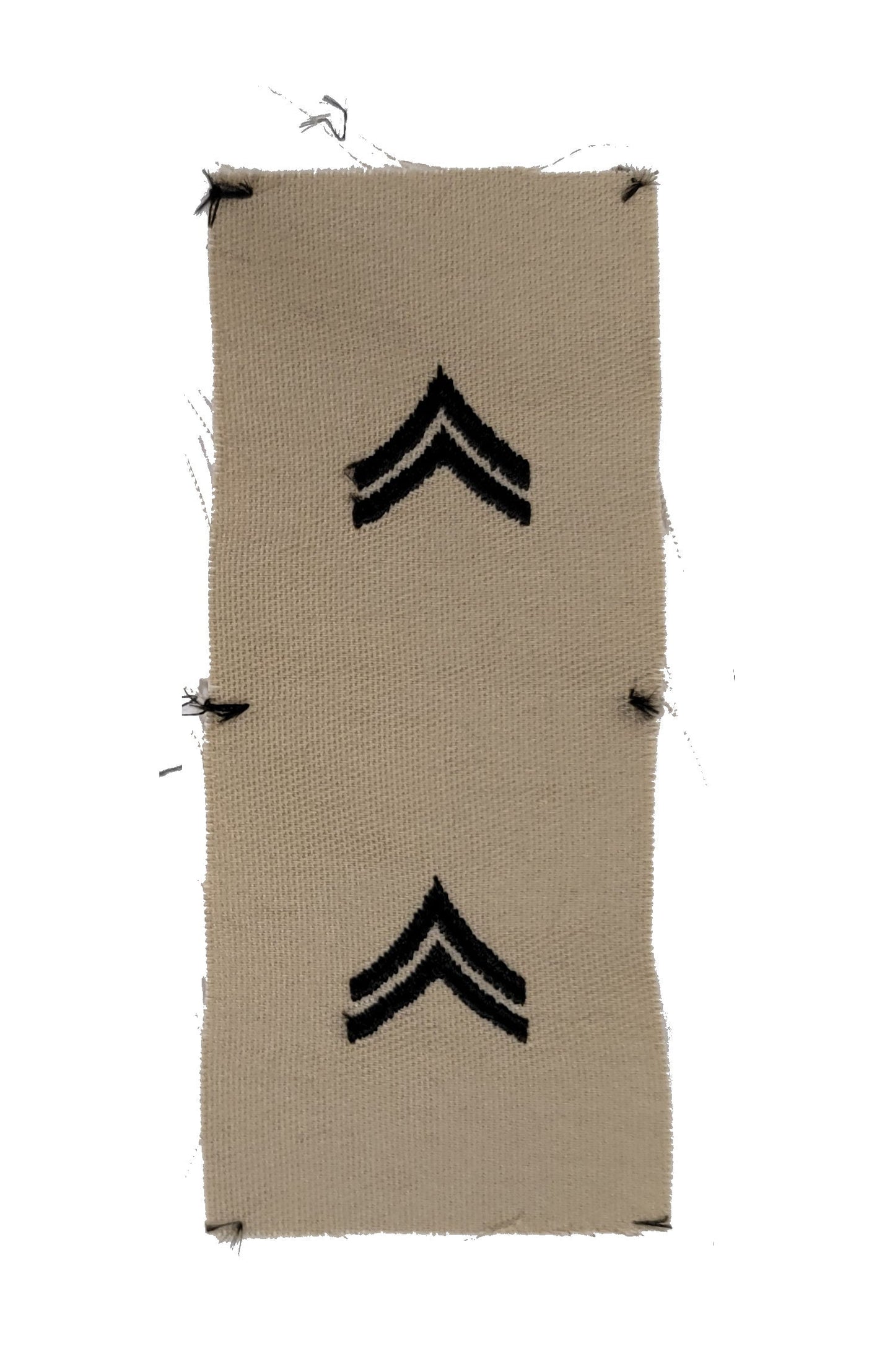 Vintage U.S. Army Rank Insignia - DESERT - 1 PAIR Sew-on - CLOSEOUT!