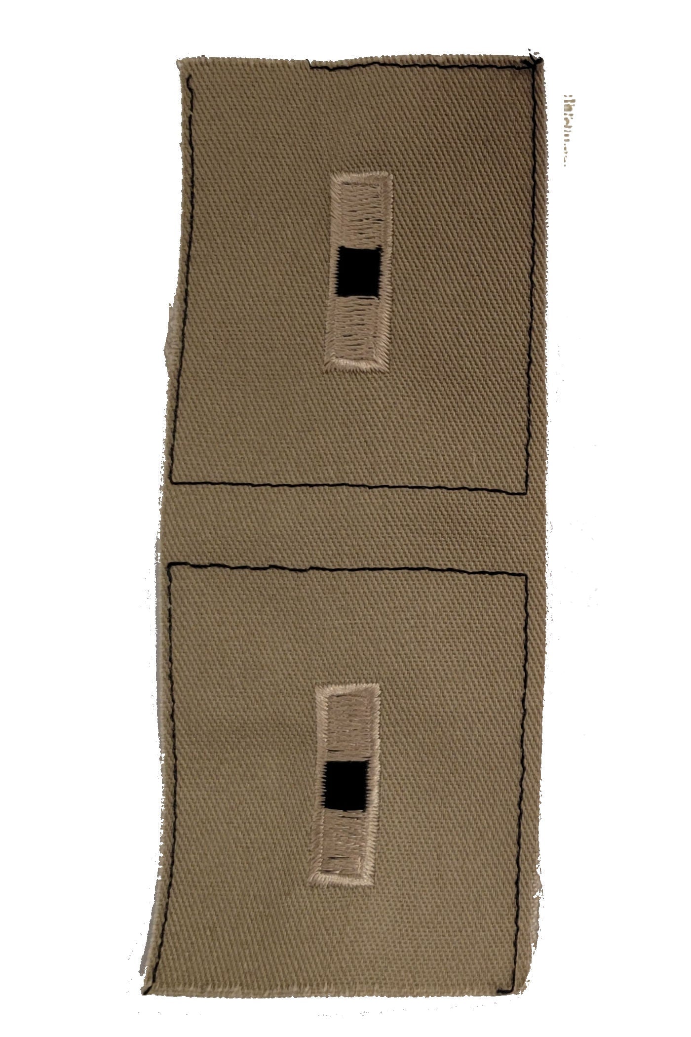Vintage U.S. Army Rank Insignia - DESERT - 1 PAIR Sew-on - CLOSEOUT!
