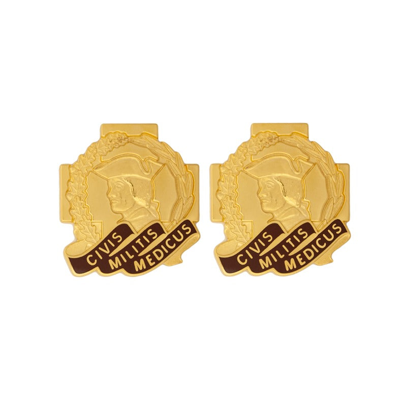 Army Reserve Medical Command Distinctive Unit Insignia - Pair - CIVIS MILITIS MEDICUS