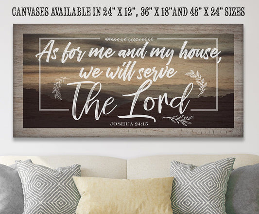 As For Me And My House - Canvas