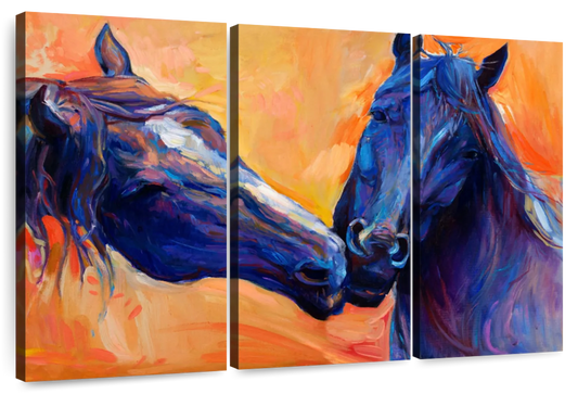 Blue Horses Wall Art
