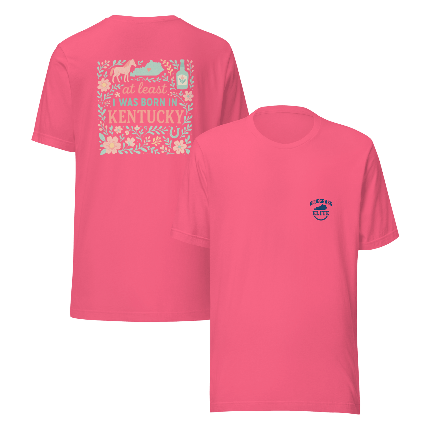 At Least I Was Born in Kentucky T-Shirt | Bluegrass Pride | Elite Tri-Blend