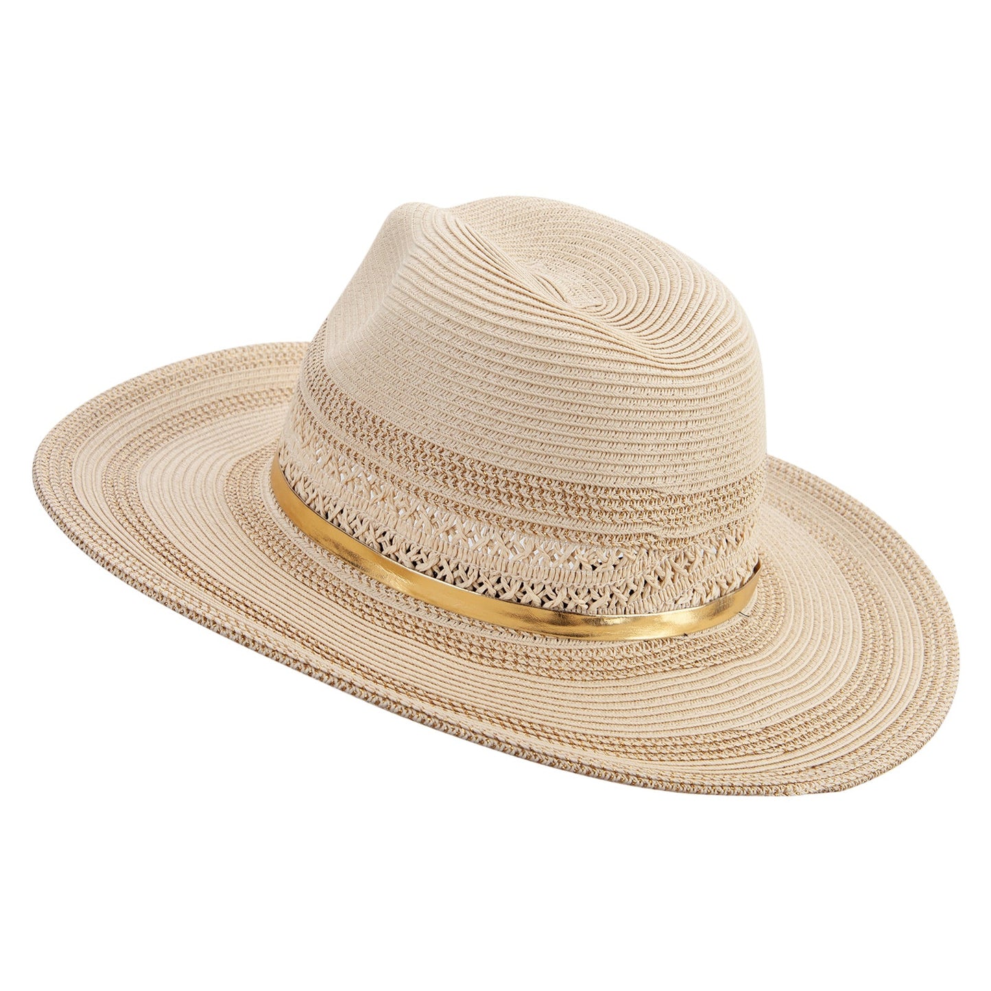 Women's Opean Weave 3.5" Brim Fedora Hat