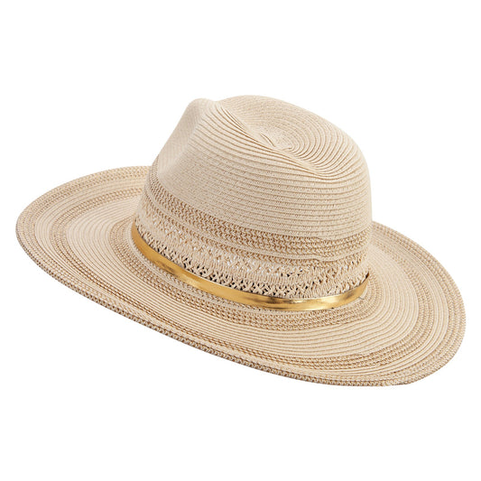 Women's Opean Weave 3.5" Brim Fedora Hat