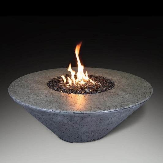 Athena Olympus 44-Inch Round Concrete Gas Fire Pit Table